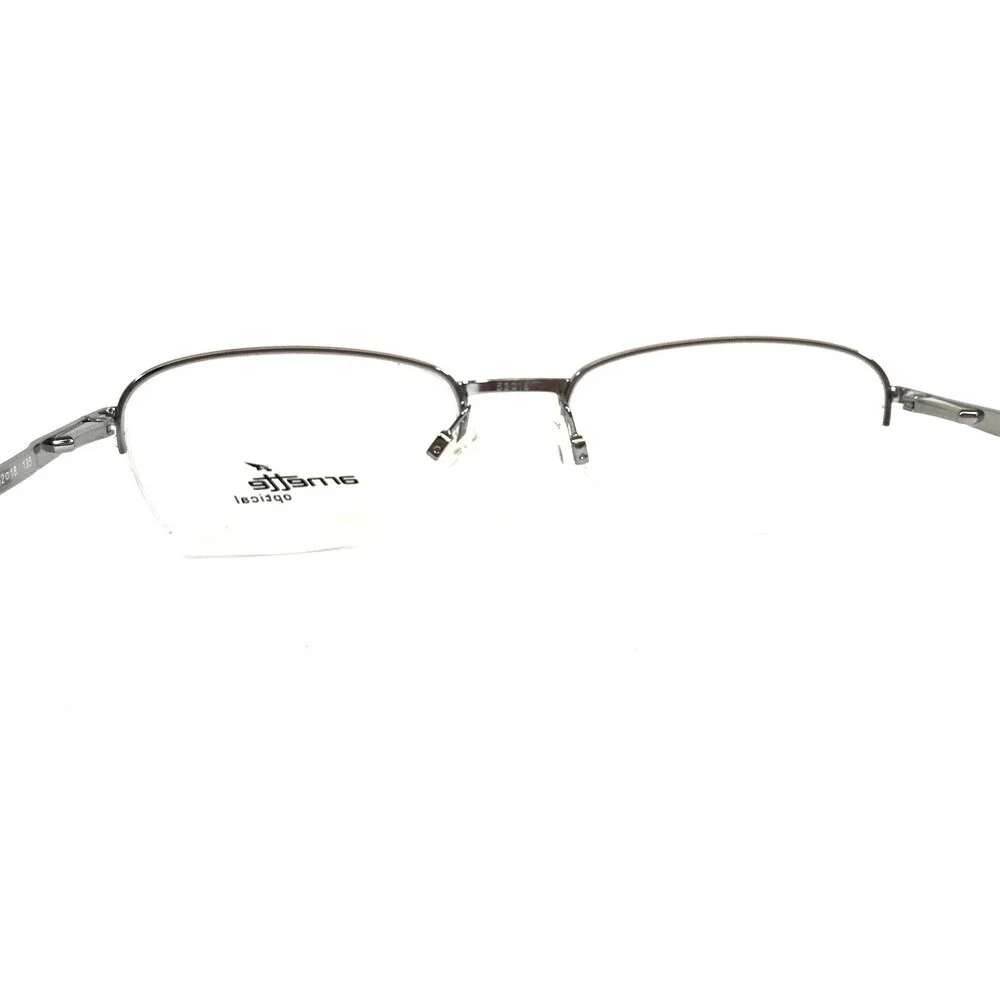 Arnette Eyeglasses Frames MOD.6084 502 Silver Half Rim Square 52-18-135